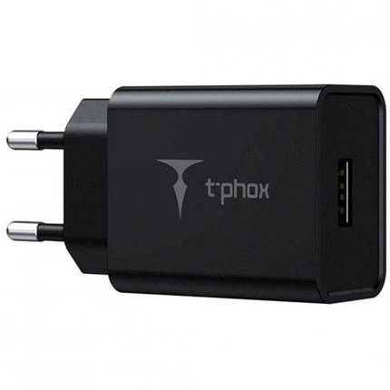 Зарядное устройство T-PHOX T-PHOX Mini 12W 2.4A + Micro cable 1.2m (Black) (Mini(B)+Micro), фото 1