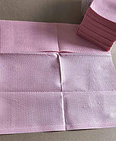 Стоматологічні серветки, нагрудники непромокаючі рожевий 50 шт/уп