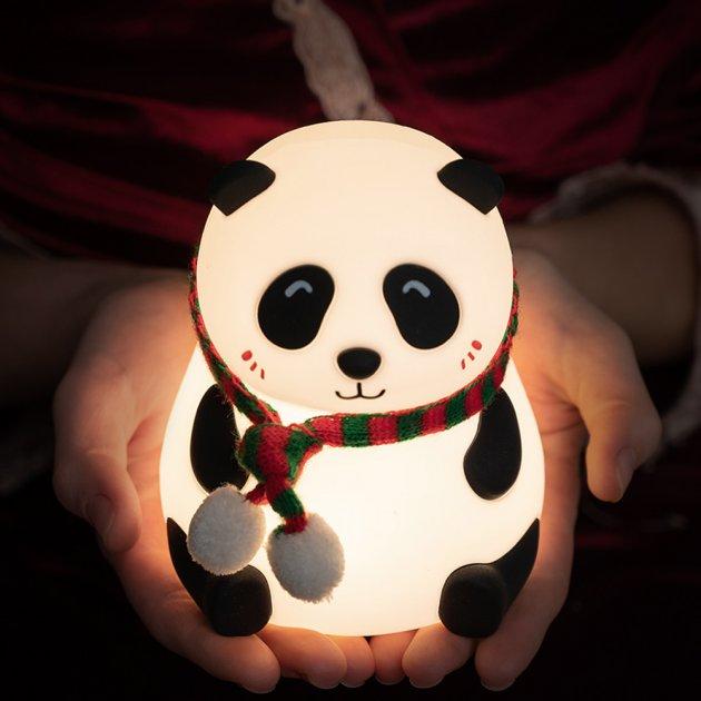 Силіконовий нічник на акумуляторі Панда ( Panda)