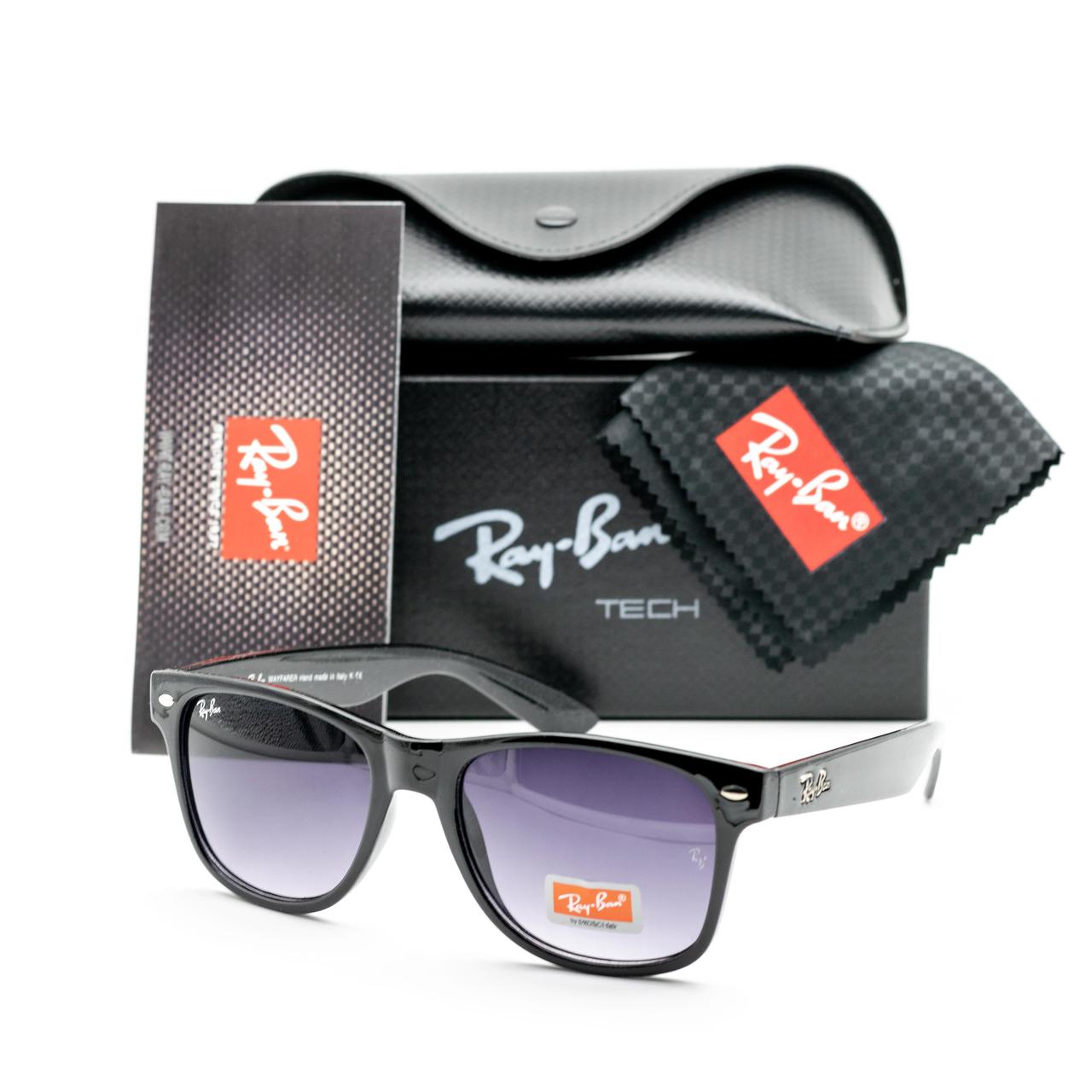 Окуляри Ray Ban Wayfarer blue (carbon) глянцеві