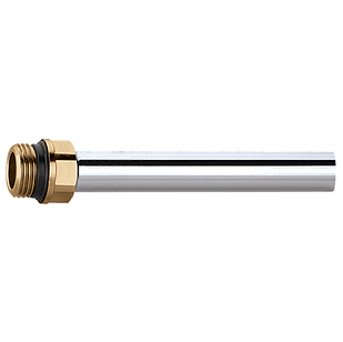 Трубка хромована для під'єднання радіатора 1/2"х 15 мм Caleffi L=100 мм