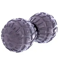 Мяч массажный кинезиологический двойной FI-8231 (EVA, PVC, 13.6*6.5 см) Серый