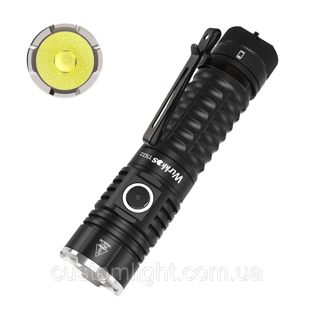 Ліхтар Wurkkos TS22 Cree XHP70.2 4500LM (power bank)