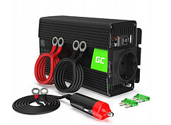 Перетворювач напруги інвертор Green Cell 12 V 230 V 300 W USB макс 600 W