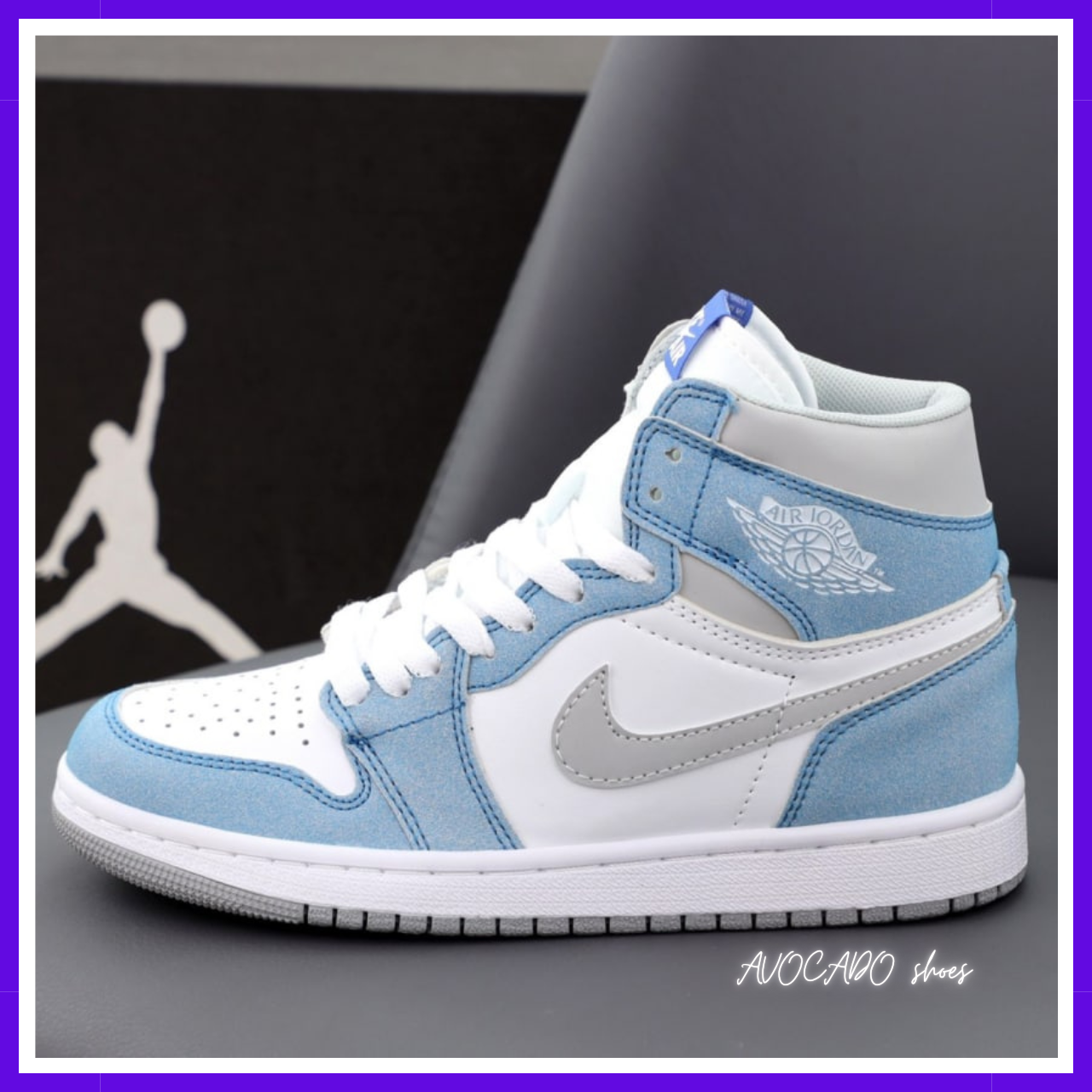 Nike air Jordan Retro 1 blue white