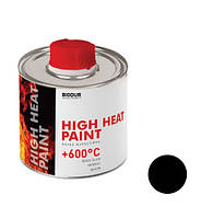 Жаростойкая краска черная Heat Paint 200 мл BIODUR