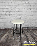 Табурет "Муза" у білому кольорі, стілець кухонний, стілець для кухні, фото 7