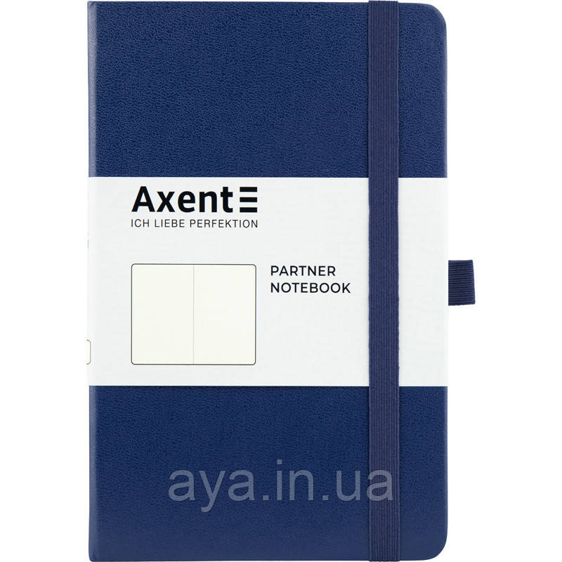 Блокнот Axent Partner (середній, нелінований, синій)