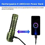 Налобний ліхтар Wurkkos HD20 Green (usb type-c зарядка/powerbank QC2.0), фото 4