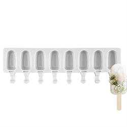 Силіконова форма для морозива та тістечок Ескімо маленька 8 шт