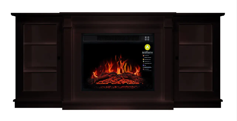 Камінокомплект Електрокамін ArtiFlame Vermont AF23S Венге (зі звуком) Електричний 3D Камін, фото 1