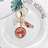 Брелок Амулет Кролик для спритності та стійкості, любові та гармонії з рибою для багатства, фото 2