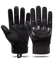 Захисні рукавички із закритими пальцями чорний сенсорні Розмір L