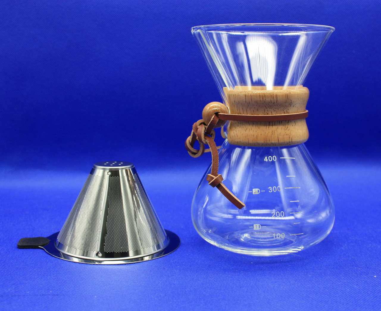 Кемекс для Кофе (Chemex 400 Мл.) с Металлическим Многоразовым Фильтром ...