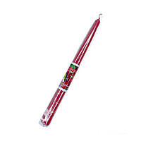 Свічка ароматична столова 26 см 7 годин із запахом Полуниці