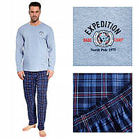 Мужская пижама брюки хлопок Cornette 124/211 синий XXL