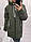 Куртка кокон арт 1010 хакі, фото 2