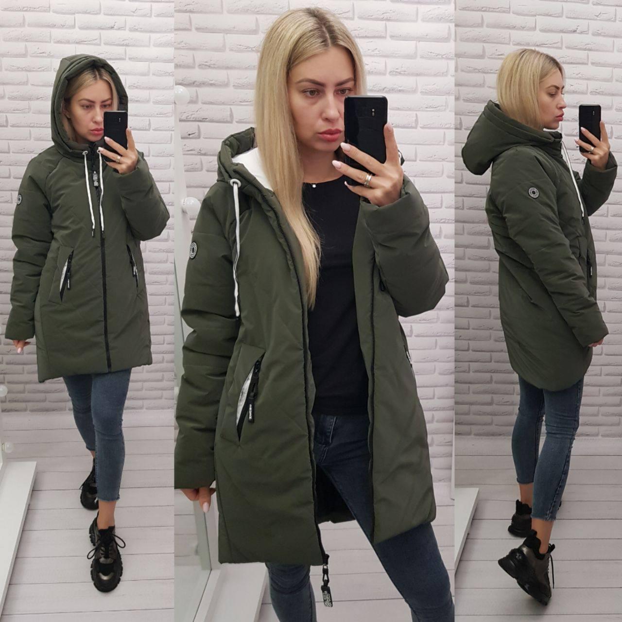 Куртка кокон арт 1010 хакі, фото 1