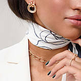 Золоті сережки "Кільця" с03181, фото 2