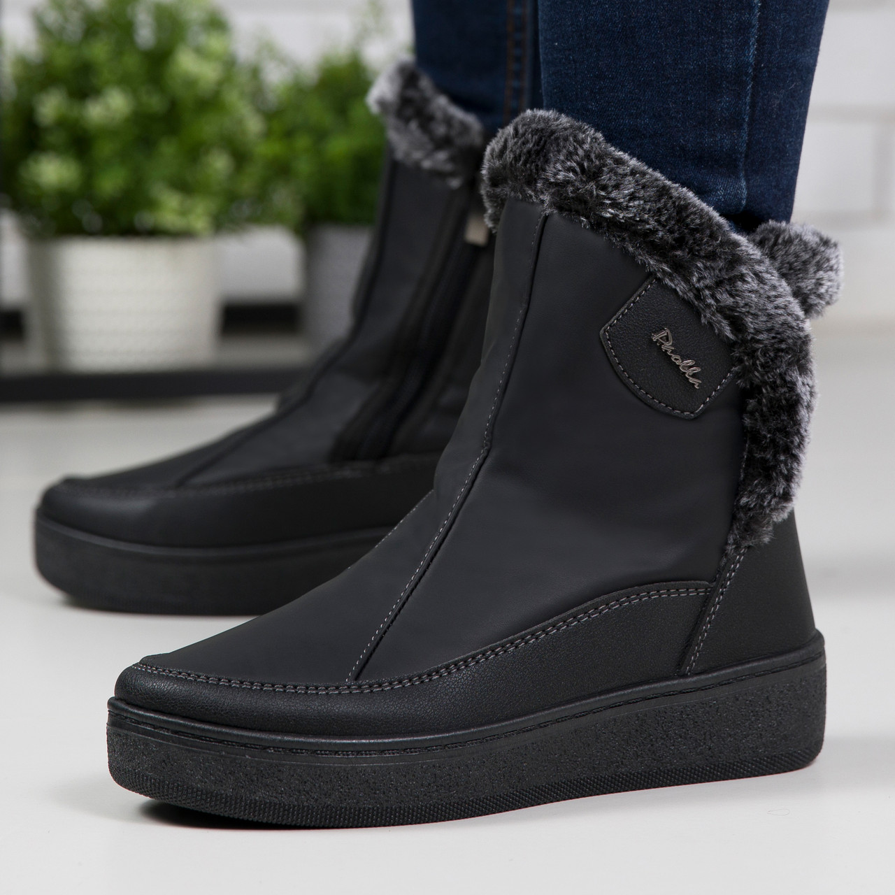 Дутики жіночі на хутрі