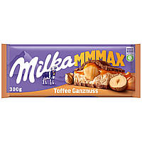 Шоколад Молочный Milka Toffee Wholenut с карамелью и цельным орехом фундуком 300 г Швейцария