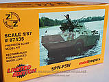 Збірна модель — бронована розвідувально-дозорна машина SPW PSW, масштабу 1/87, H0, фото 2