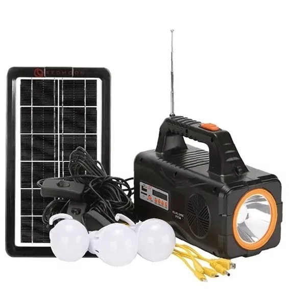Портативна сонячна автономна система Solar Light RT-905BT MP3 радіо Bluetooth 3 лампочки