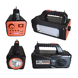 Портативна сонячна автономна система Solar Light RT-905BT MP3 радіо Bluetooth 3 лампочки, фото 3