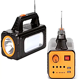 Портативна сонячна автономна система Solar Light RT-905BT MP3 радіо Bluetooth 3 лампочки, фото 5