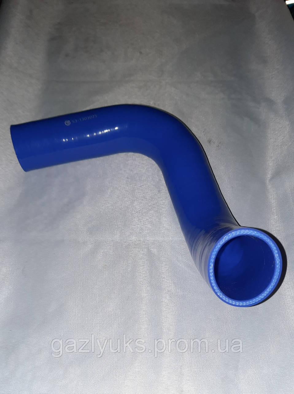 Купить Патрубок радиатора ГАЗ 24, ГАЗ 53 нижний силиконовый синий, цена ...