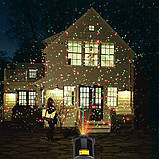 Різдвяні вогні, проєктор, лазерне світло, різдвяні прожектори, водонепроникні вуличні пейзажні, фото 2