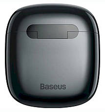 Навушники вкладиші безпровідні з мікрофоном Baseus Storm 3 Bluetooth в кейсі Чорний (NGTW140101), фото 4