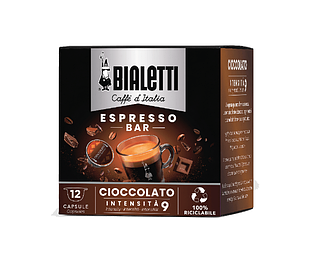 Кава в капсулах Bialetti Cioccolato з ароматом шоколаду 12 капсул