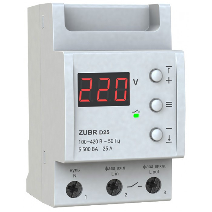 Реле напруги ZUBR D25А