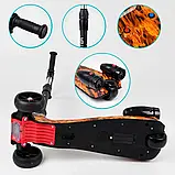 Дитячий триколісний самокат із турбінами та музикою Best Scooter MAXI 89341, з парогенератором, складаним, фото 4