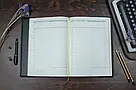 Подарунковий щоденник у шкіряній палітурці 'Тризуб '(А4), фото 4