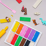 Пластилін восковий Школярик на 12 кольорів 276 г, фото 2