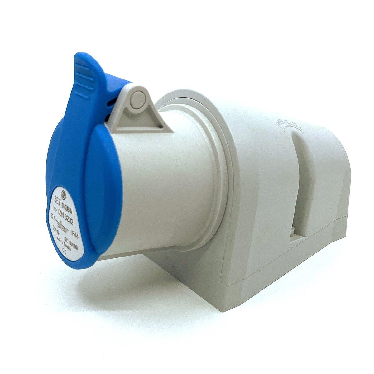 Розетка настінна IZN 3232, IP44 (32A, 230V, 2P+PE) SEZ, фото 1