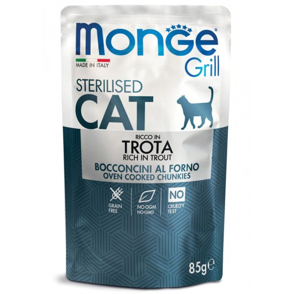 Monge Grill Sterilised форель -85гр