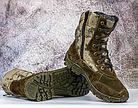 Кросівки - черевики тактичні - берці "Леопард" зимові з хутром - овчина. Розміри від 40 до 46