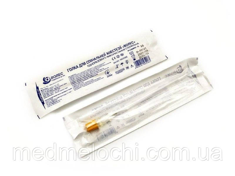 Голка спинальна 25G (0.5 мм x 90 мм) ВОЛЕC
