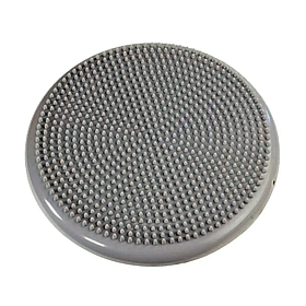 Подушка балансувальна масажна для фітнесу, гумовий диск для сидіння, фітдиск напівсфера, Сірий