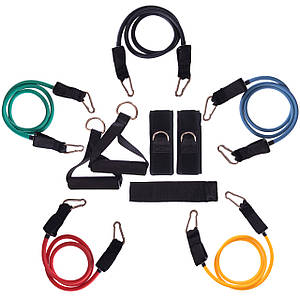 Еспандер багатофункціональний для фітнесу Resistance Band SP-Sport 5 шт (FI-801)