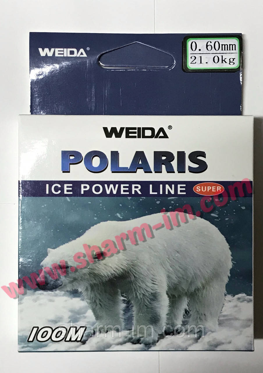 Волосінь Weida Polaris Ice Power Line 100 м, D-0.6 мм/21 кг Прозора