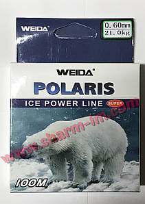 Волосінь Kaida Polaris Ice Power Line 100 м, D-0.5 мм/20 кг Прозора
