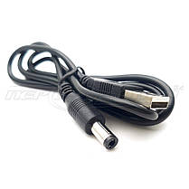 Кабель живлення USB to DC 5.5x2.1 мм, 0.8 м, фото 4