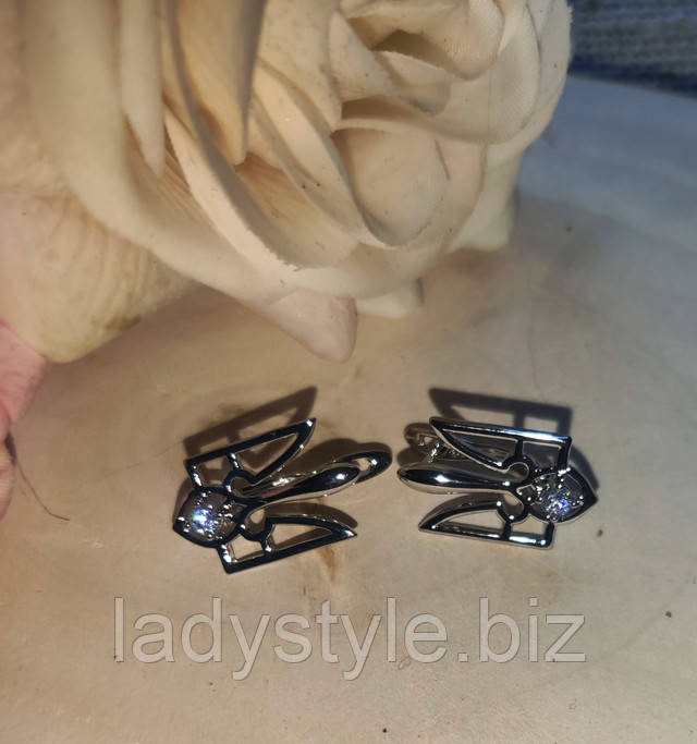 Серьги с гербом Украины от студии LadyStyle.Biz серьги кольца купить фианиты подарок украшения юбилей новый год