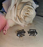 Сріблясті сережки з гербом України від студії LadyStyle.Biz, фото 4