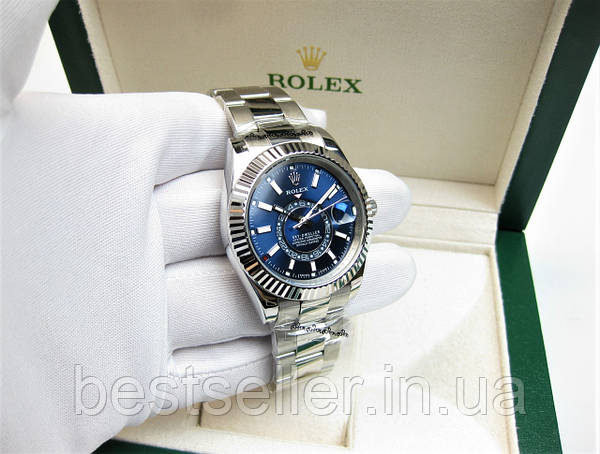 ROLEX SKY DWELLER 40MM ETA 2836 2 SILVER BLUE. AAA