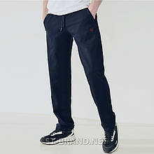 M (48). Чоловічі спортивні штани, трикотаж двунитка - темно-сині